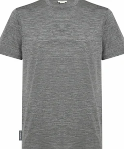 Icebreaker Men's Merino 150 Tech Lite III Short Sleeve Tee Gritstone Heather