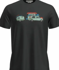 Icebreaker Men's Merino 150 Tech Lite Ss Tee Transportage Black