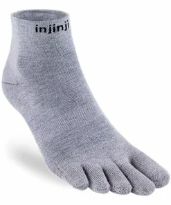Injinji Men's Liner Mini-Crew Heather Gray