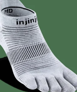 Injinji Men's Run Lightweight No-Show Grey