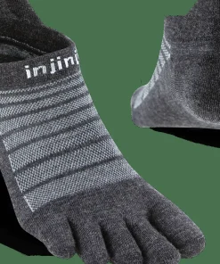Injinji Men's Run Lightweight No-Show Wool Slate