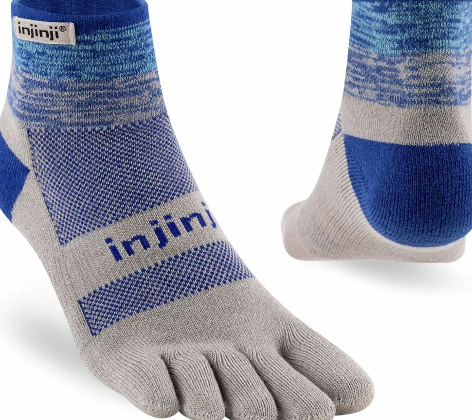 Injinji Men's Trail Midweight Mini Crew Neptune