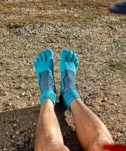 Injinji Men's Ultra Run Mini-Crew Pacific Blue