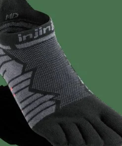 Injinji Men's Ultra Run No-Show Onyx