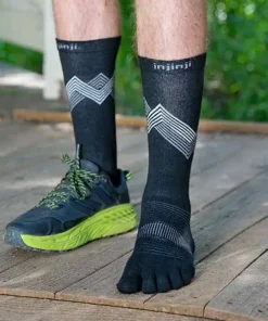 Injinji Run Lightweight Crew Black
