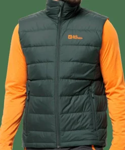 Jack Wolfskin Men's Ather Down Vest Black Olive