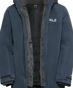 Jack Wolfskin Men's Flowline 3in1 Jacket Midnight Sky