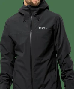 Jack Wolfskin Men's Highest Peak 3-Layer Jacket Black