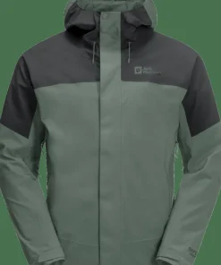 Jack Wolfskin Men's Kammweg 2-Layer Jacket Hedge Green