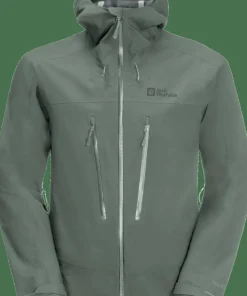 Jack Wolfskin Men's Kammweg 3-Layer Jacket Hedge Green