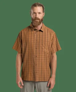 Jack Wolfskin Men's Meseta Shirt Check Autumn Leaves