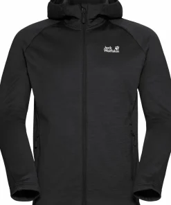 Jack Wolfskin Men's Peak District Hooded Full Zip Black