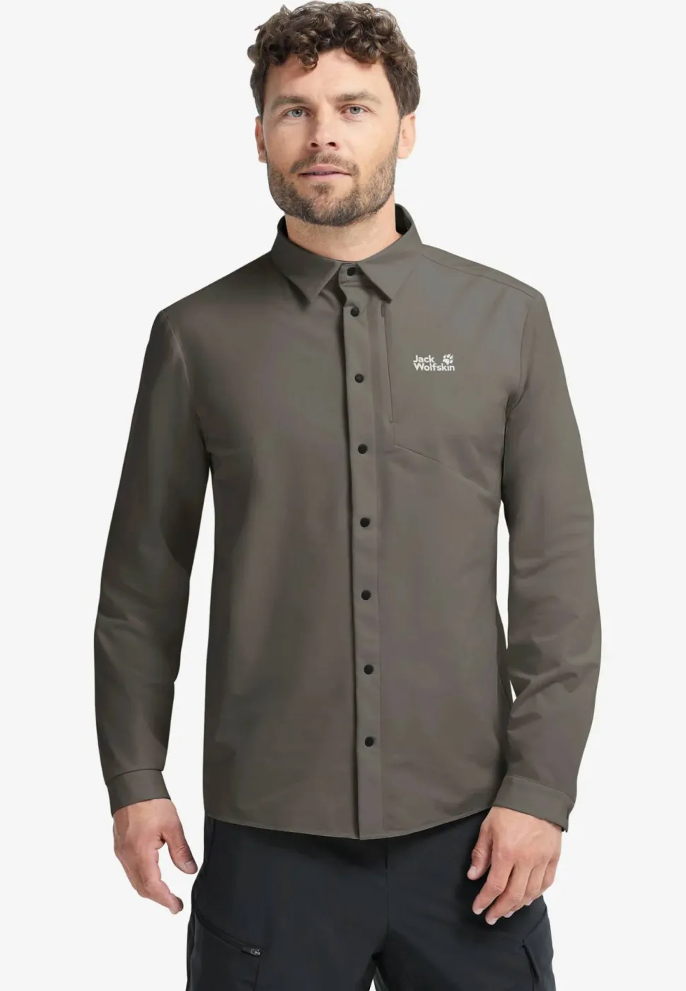 Jack Wolfskin Men's Prelight Suncool Ls Shirt Flint