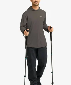 Jack Wolfskin Men's Prelight Suncool Hoody Flint