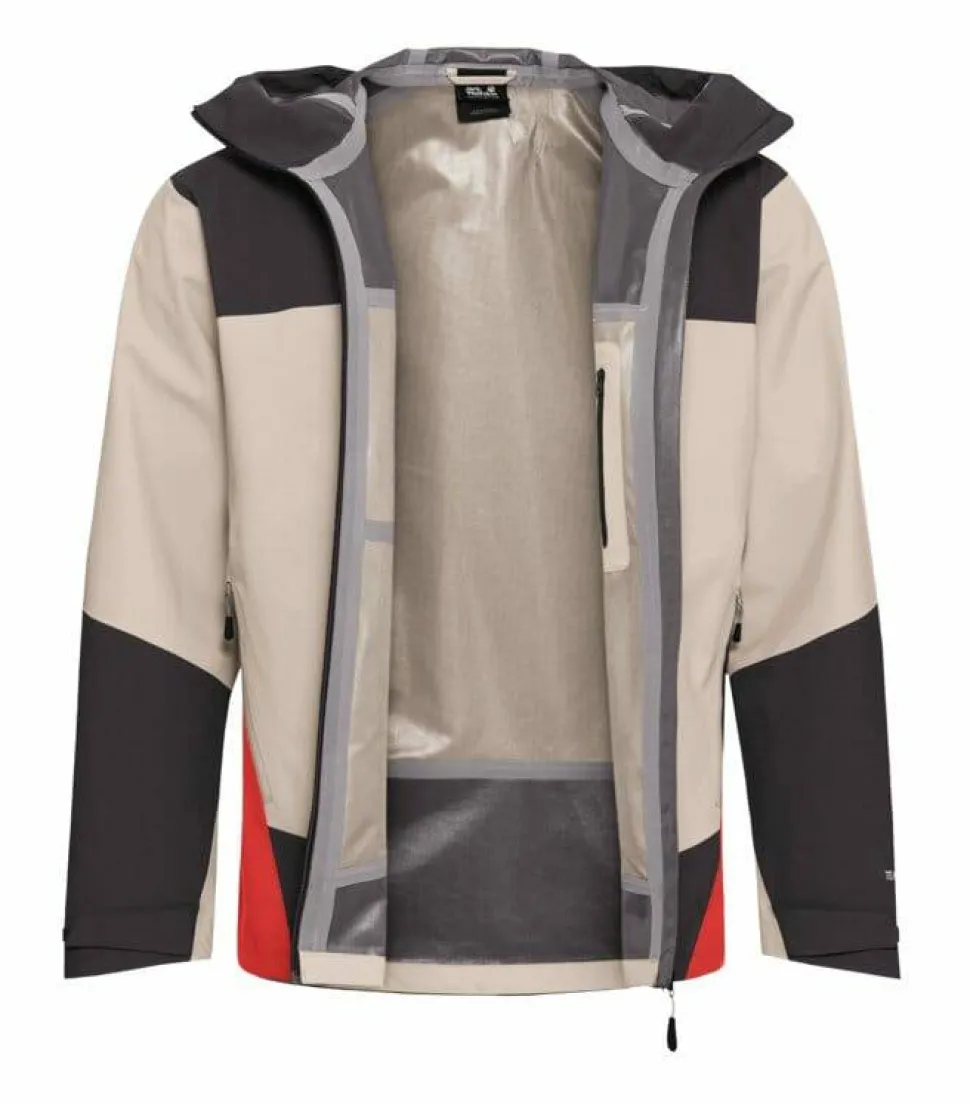 Jack Wolfskin Men's Rockpaw 3L Jacket Oyster
