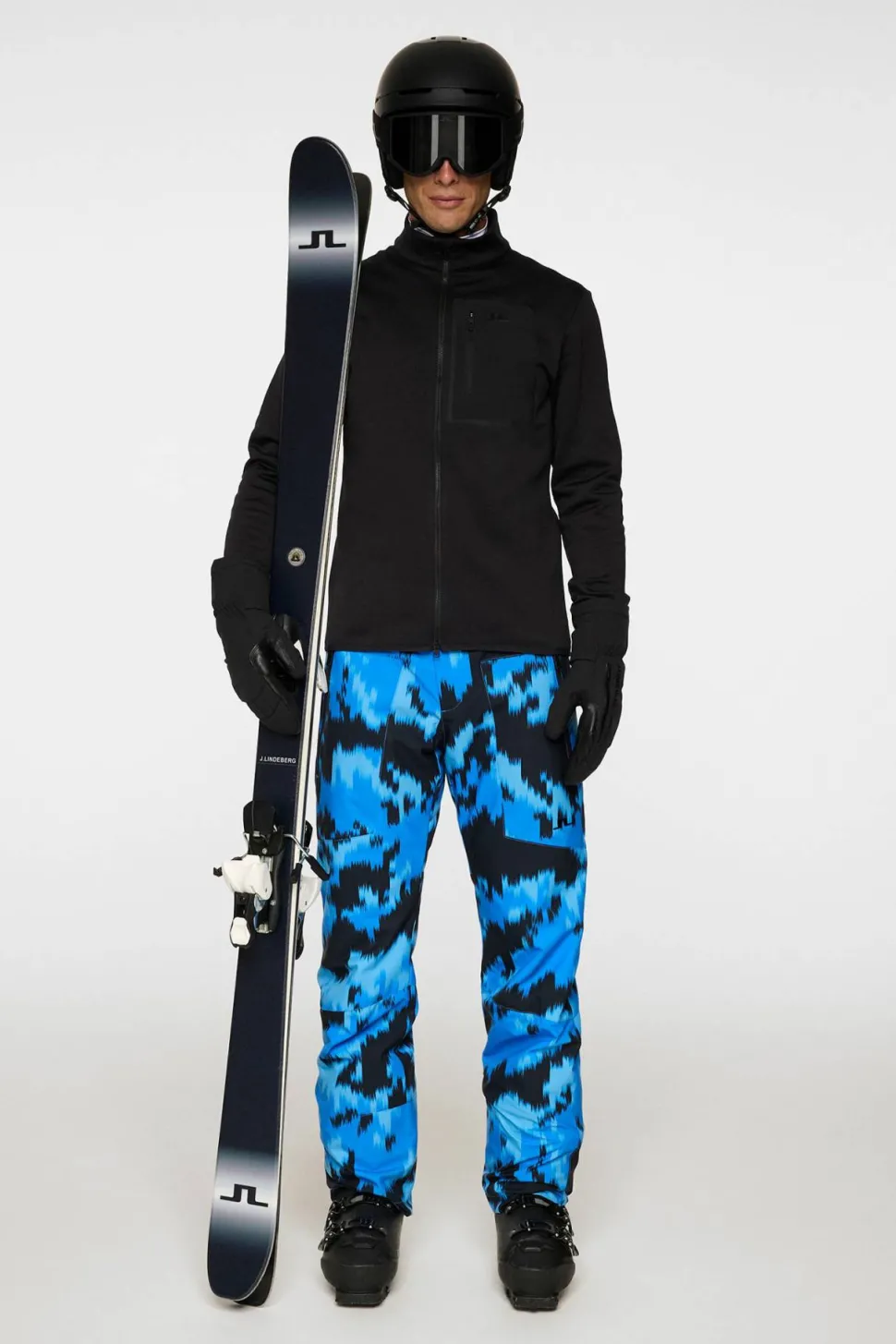 J.Lindeberg Men's Wayne Polartec Mid Layer Black