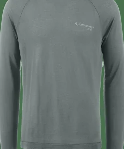 Klättermusen Men's Groa Longsleeve Tee Teal Grey