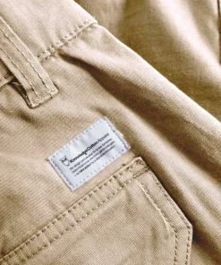 Knowledge Cotton Apparel Men's Cargo Stretched Twill Shorts Light Feather Gray