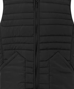 Knowledge Cotton Apparel Men's Go Anywear™ Quilted Padded Zip Vest Black Jet