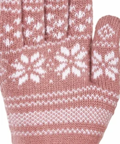 Kombi Unisex Nordic Jacquard Gloves Nostalgia Rose