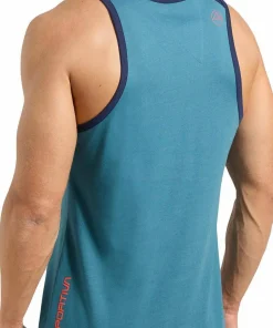 La Sportiva Men's Stripe Cube Tank Hurricane/deep Sea