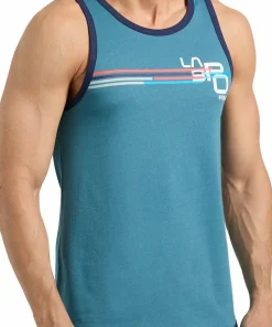 La Sportiva Men's Stripe Cube Tank Hurricane/deep Sea