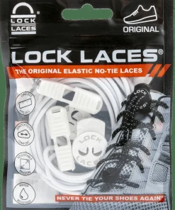 Lock Laces No Tie Shoelaces Solid White