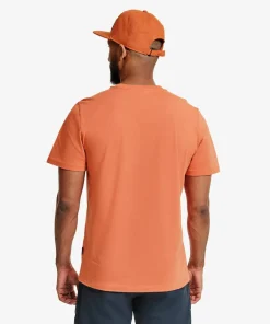 Lundhags Men's Järpen Logo T-Shirt Cayenne