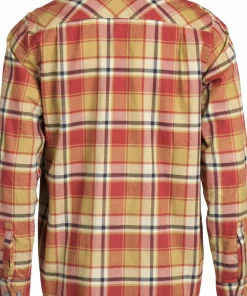 Lundhags Men's Järpen Plaid Flannel Shirt Rosewood