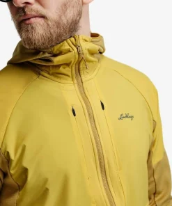 Lundhags Men's Padje Windbreaker Hoodie Straw/bamboo
