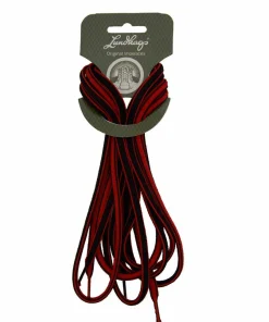 Lundhags Shoe Laces 150 cm Black/Red