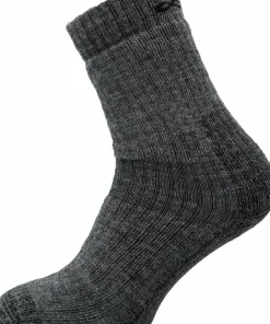 Lundhags Wool Terry Trekking Sock Mid Dark Grey Melange
