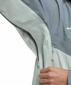 Mammut Men's Crater Iv Hs Hooded Jacket Silver Sage/Strata