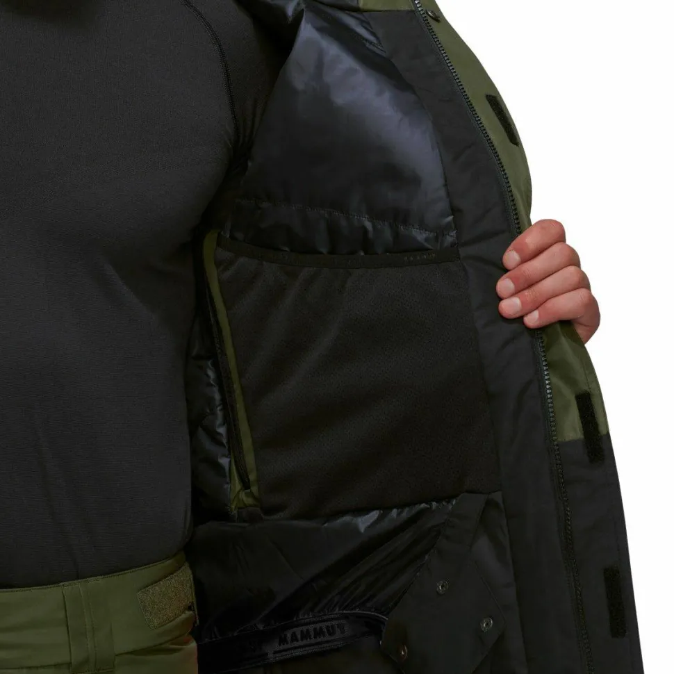 Mammut Men's Fall Line Hs Thermo Hooded Jacket Dark Marsh-Black