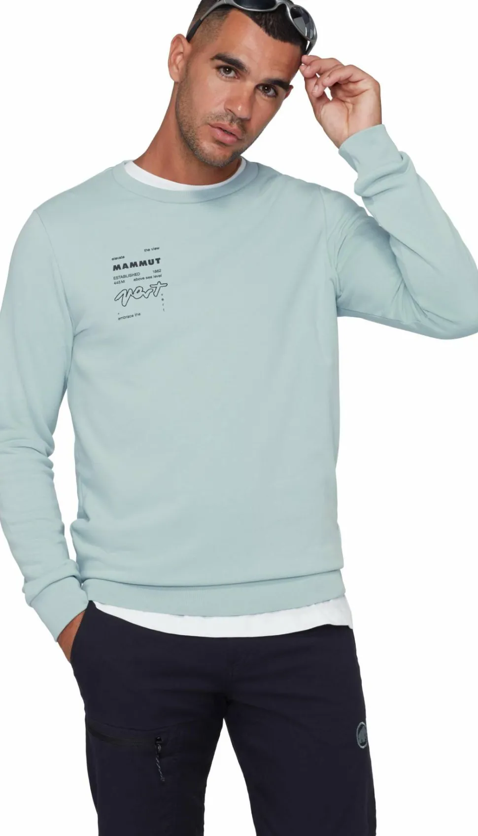 Mammut Men's Mammut Core ML Crew Neck Vert Nebla