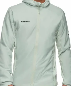 Mammut Men's Rime Air In Hybrid Hooded Jacket Silver Sage