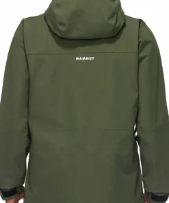 Mammut Men's Stoney Hardshell Hooded Jacket Dark Marsh-black