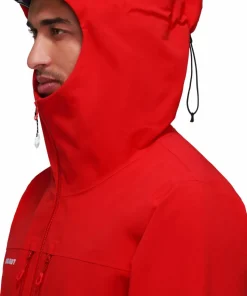 Mammut Men's Stoney Hardshell Hooded Jacket Mammut Red