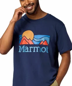 Marmot Men's Coastal Tee ShortSleeve Nightfall Navy