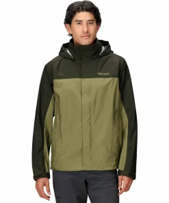 Marmot Men's Precip Eco Jacket Rosin Green/olive Grove