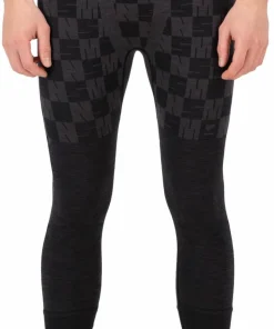 Mons Royale Men's Ascender Merino Seamless 3/4 Legging Forged Iron/Black