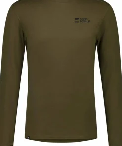 Mons Royale Men's Cascade Merino Base Layer Long Sleeve Dark Olive