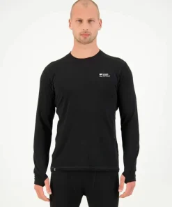 Mons Royale Men's Cascade Merino Base Layer Long Sleeve Black