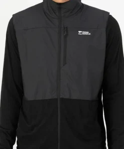 Mons Royale Men's Diversion Merino Wind Vest Black
