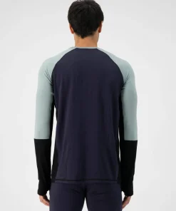 Mons Royale Men's Olympus Long Sleeve Dew/9 Iron/black