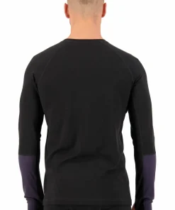 Mons Royale Men's Olympus Long Sleeve Black/Iron