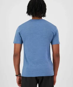 Mons Royale Men's Zephyr Merino Tencel T-Shirt Steel Blue