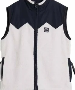 Mountain Works Unisex Pile Fleece Vest Ivory