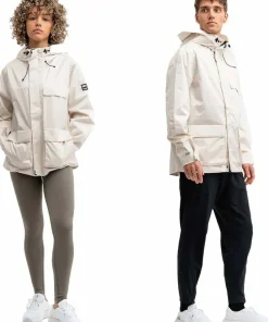 Mountain Works Unisex Utility Hybrid Rain Jacket Ivory