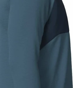 New Balance Men's Athletics Heat Grid 1/2 Zip Heather Blue